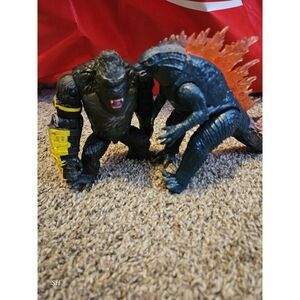 Godzilla And King Kong Toy Action Figures Bundle Lot Of 2